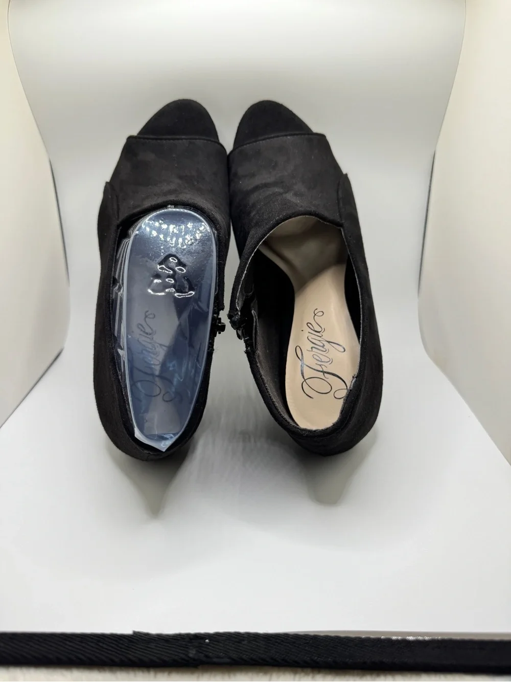 Fergalicious by Fergie Peep Toe Booties.